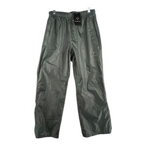 AXESQUIN‎ Waterproof Trousers Womens Large Lightweight Breathable Rain Charcoal